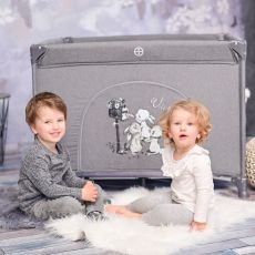 Дитячий манеж Lorelli Happy Game Zone Grey RABBITS